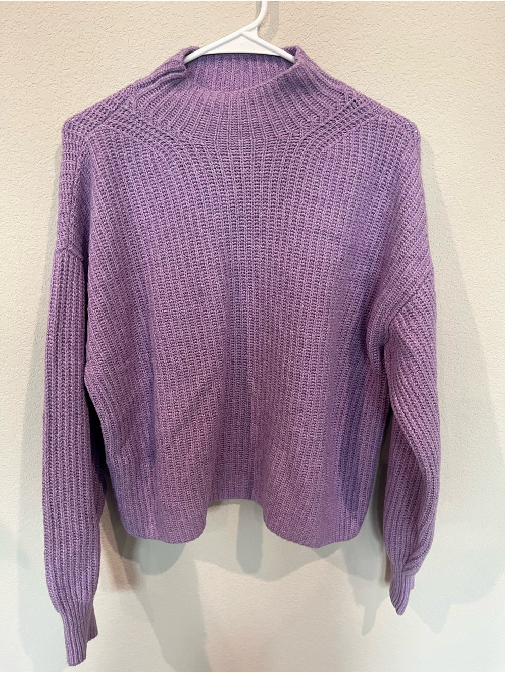 Old Navy Lilac Mock Neck Knit Sweater - Women